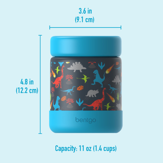 Bentgo Kids Recipiente Termico Inox - Dinosaurios