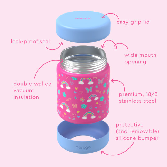 Bentgo Kids Recipiente Termico Inox - Rainbow
