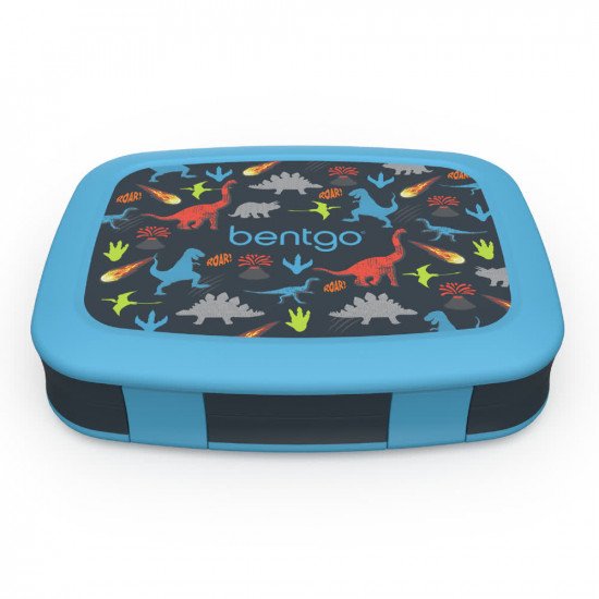 Bentgo Kids Prints Lunch Box - Dinosaurios (Azul)