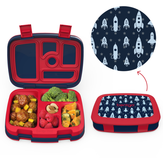 Bentgo Kids Prints Lunch Box (Rocket)
