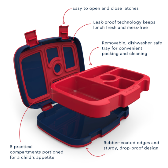 Bentgo Kids Prints Lunch Box (Rocket)