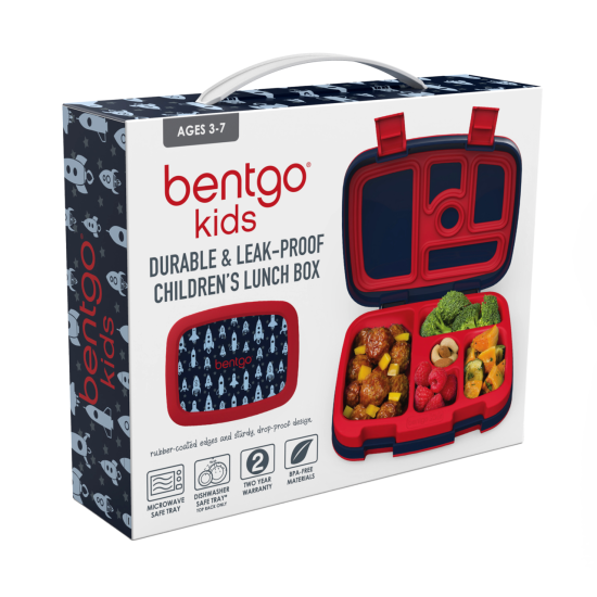 Bentgo Kids Prints Lunch Box (Rocket)