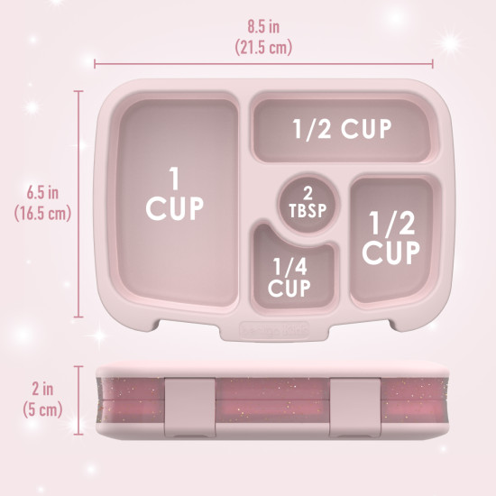 Bentgo Kids Lunch Box (Petal Pink Glitter)