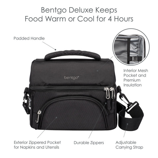 Bentgo Deluxe Lunch Bag - Negro