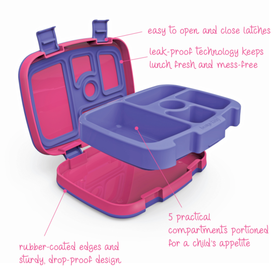Bentgo Kids Brights Lunch Box (Fuchsia)