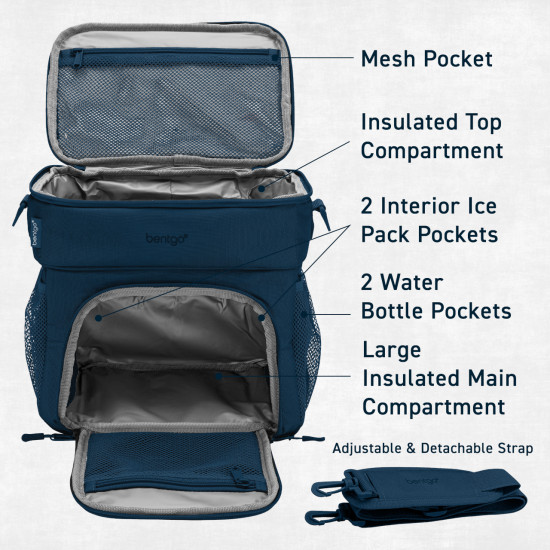 Bentgo Prep Deluxe Multimeal Bag (Azul)