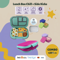 Combo Bentgo Kids: Lonchera Chill + Sidekicks