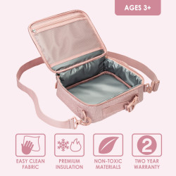 Lonchera Bentgo Kids Print (Petal Pink Glitter)